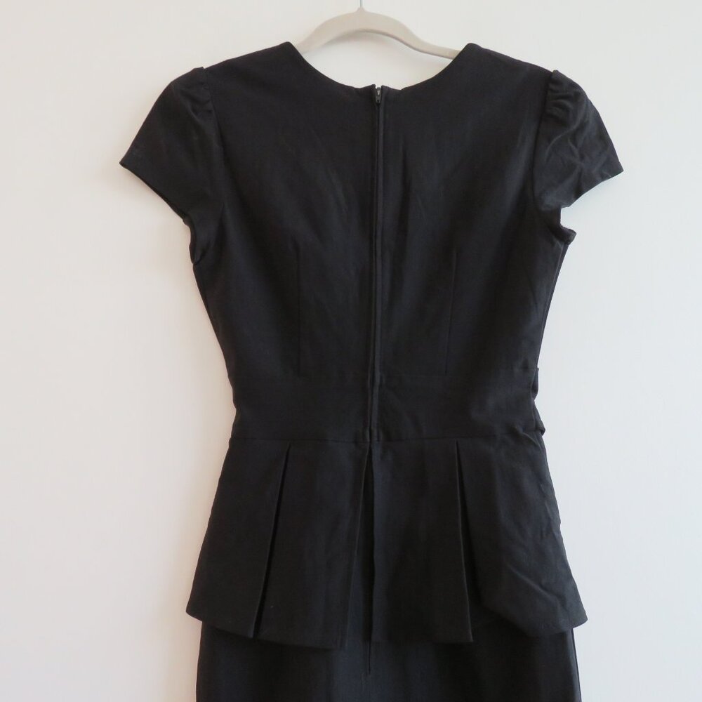 STOP STARING Black Obsession Sweetheart Peplum Retro Wiggle Dress 50s Rockabilly - Picture 10 of 14